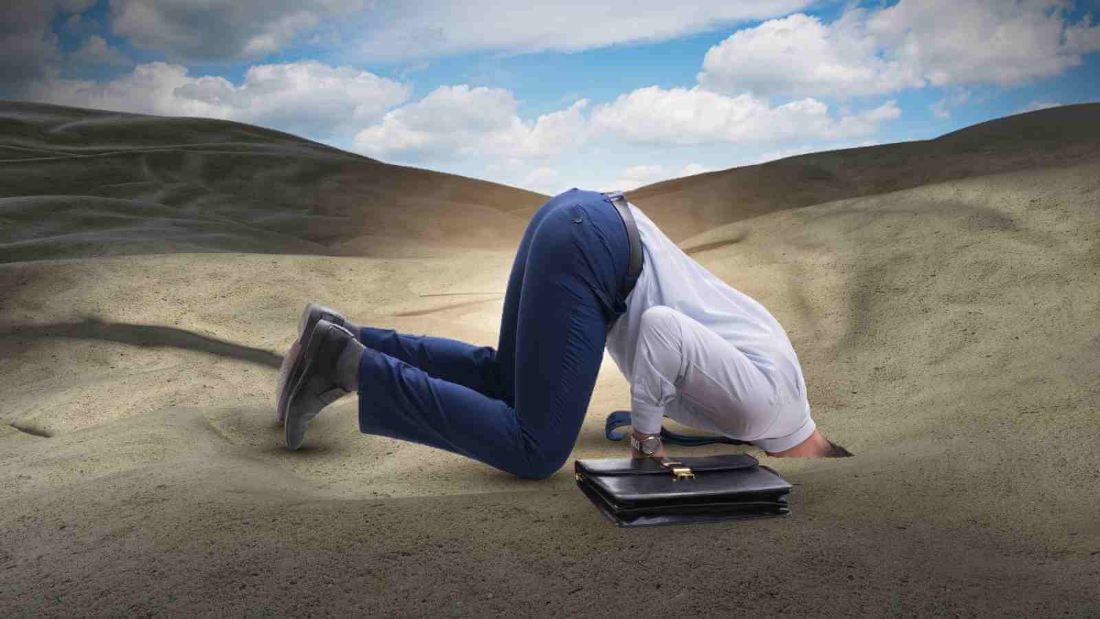 head in the sand