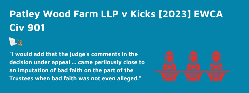 Trustees’ Decision Not Perverse Says Court Of Appeal