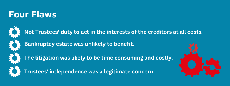 four flaws said court of appeal