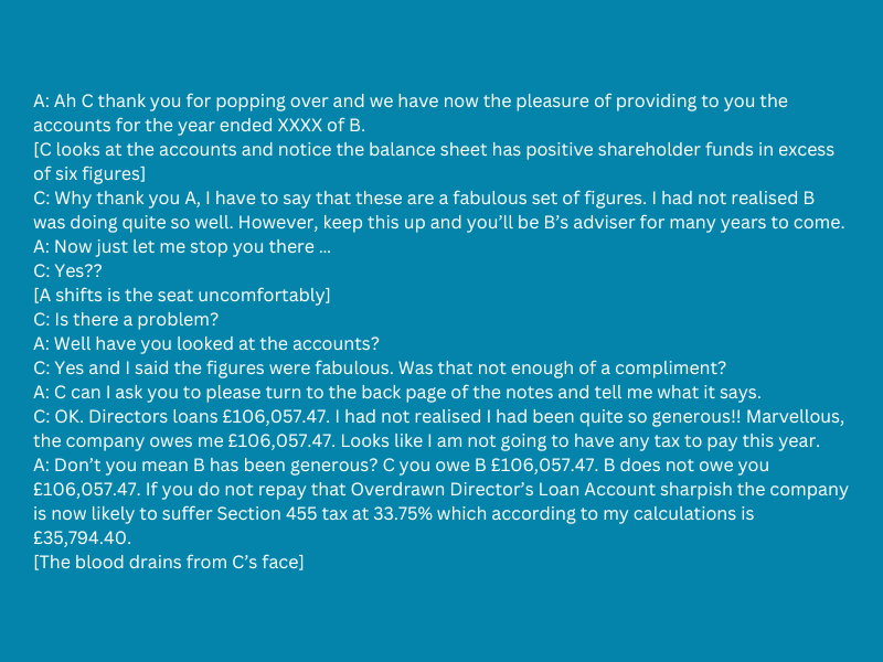 Risk Of Living Off An Overdrawn Director’s Loan Account