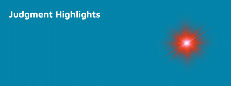 Judgment Highlights