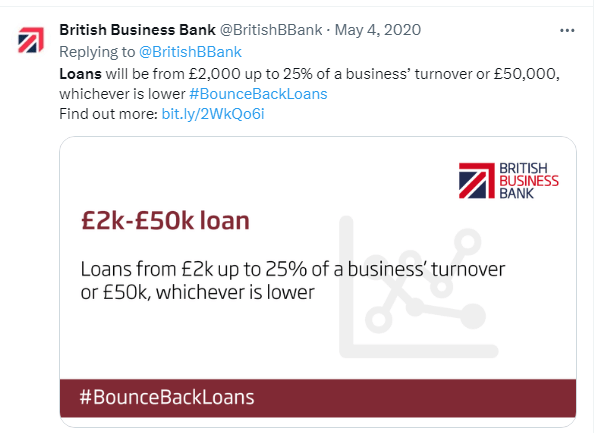 bounce back loan turnover