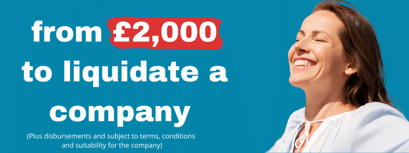 £2,000 to liquidate a company
