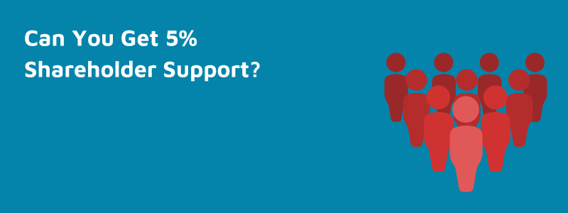 can you get 5% support
