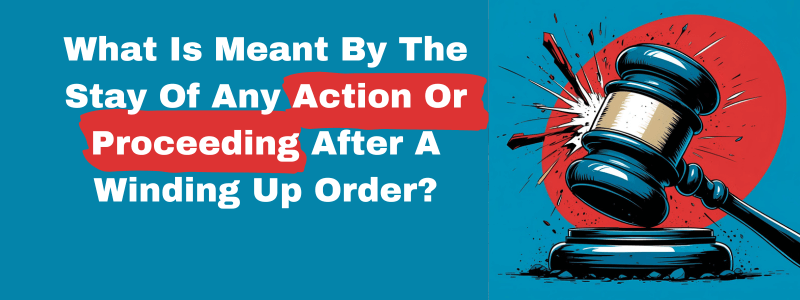 What Is Meant By The Stay Of Any Action Or Proceeding After A Winding Up Order