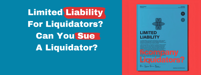 Limited Liability For Liquidators Can you sue a liquidator?
